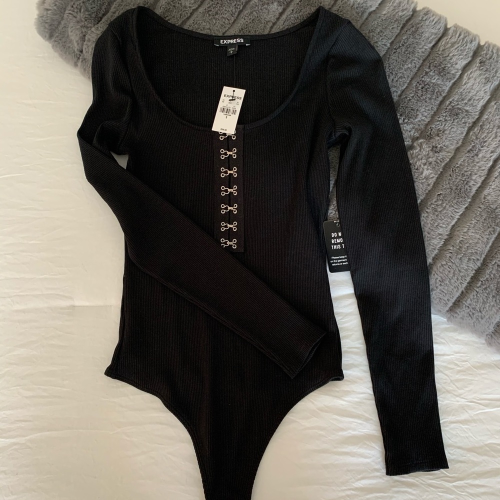 Black bodysuit.